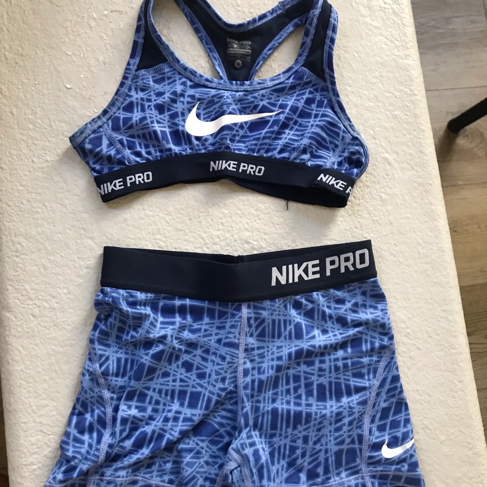 Nike Pro Set 3” Blue Set